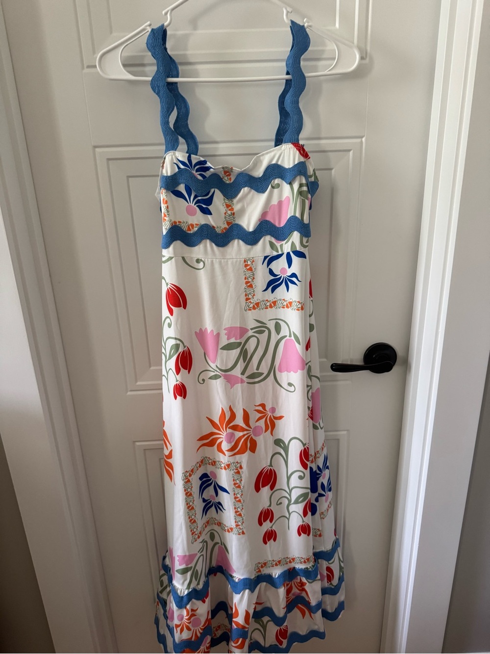 Sunday Up Floral Pattern Maxi Dress